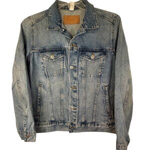 & Denim  Denim Jean Jacket Western Coastal Cowgirl- Womens Size 12